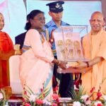 श्रीमती द्रौपदी मुर्मू जी, माननीय राष्ट्रपति के कर कमलों से श्री राम जन्म भूमि मन्दिर के द्वितीय तल पर श्री राम यंत्र की स्थापना