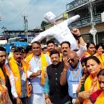 भाजपा महानगर देहरादून द्वारा कांग्रेस का पुतला दहन किया