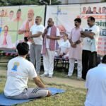 अंतर्राष्ट्रीय योग दिवस पर भारतीय जनता पार्टी जिला हरिद्वार के द्वारा आयोजित गुरुकुल कांगड़ी समविश्वविद्यालय के दयानंद स्टेडियम में संपन्न हुआ