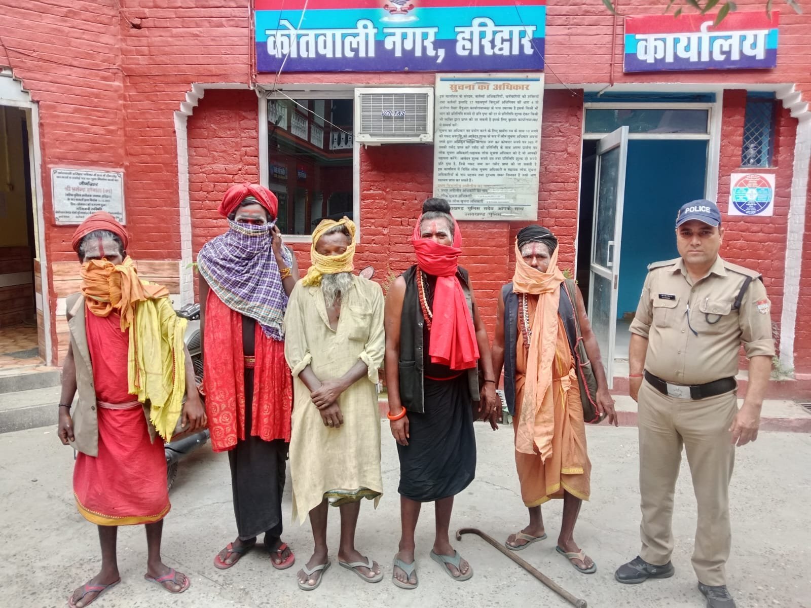 फर्जी बाबाओं के खिलाफ कार्यवाही जारी, सिटी हरिद्वार कोतवाली पुलिस ने 05 ढोंगी दबोचे