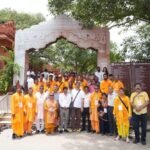 उत्तराखंड से सोमनाथ स्वाभिमान पर्व यात्रा के तीर्थ यात्रियों ने किया राम मंदिर और गीता मंदिर का भ्रमण