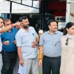 आढ़त बाजार/तहसील चौक सड़क चौड़ीकरण परियोजना कार्य प्रगति का डीएम ने किया स्थलीय निरीक्षण