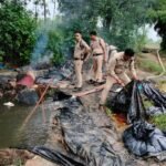 सघन प्रवर्तन अभियान में अवैध शराब ख़ाम निर्माण कर रही 3 भट्टी एवं 15000 किलोग्राम लहन मौके पर नष्ट किया गया
