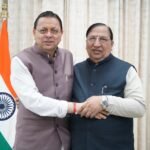 मुख्यमंत्री धामी से राज्यसभा सांसद नरेश बंसल ने भेंट कर विभिन्न समसामयिक विषयों पर की चर्चा