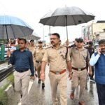 जिलाधिकारी एवं वरिष्ठ पुलिस अधीक्षक ने  नारसन बॉर्डर पर भारी वर्षा के बीच कांवड़ यात्रा व्यवस्थाओं का जायजा लिया